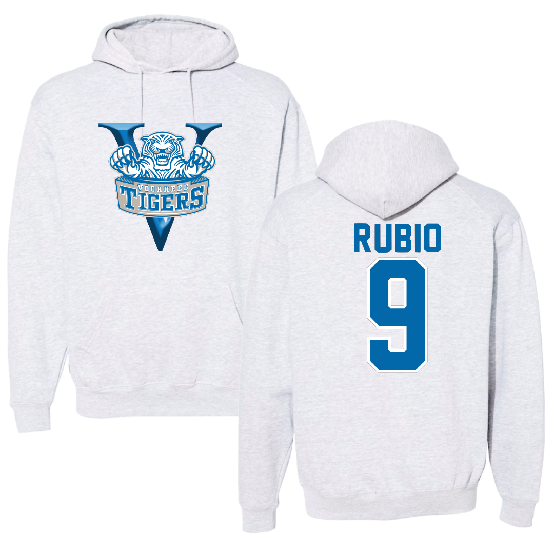 Voorhees University Baseball Light Gray Hoodie - #9 Miguel Rubio
