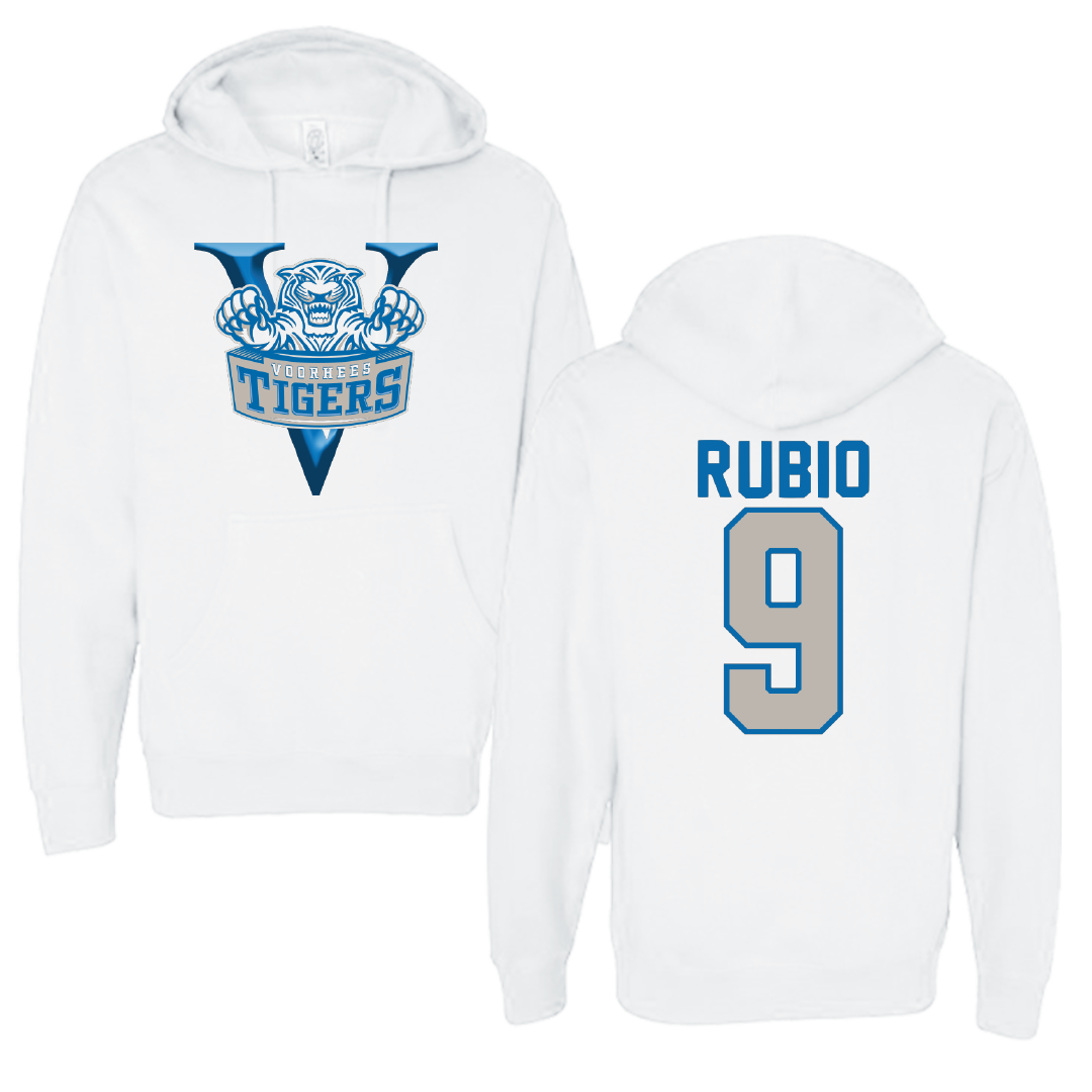 Voorhees University Baseball White Hoodie - #9 Miguel Rubio
