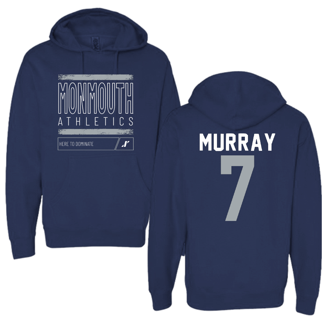 Monmouth University Basketball Navy Dominate Hoodie - #7 Isabella Murray