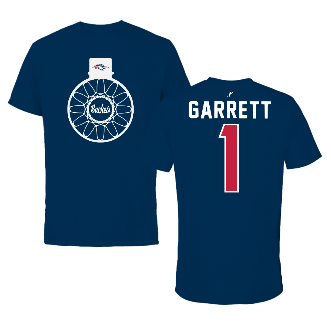 Metropolitan State University of Denver Basketball Navy Buckets Tee - #1 KJ Garrett
