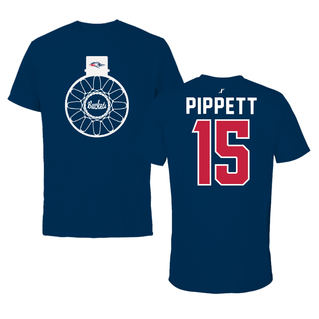 Metropolitan State University of Denver Basketball Navy Buckets Tee - #15 Jackie Pippett