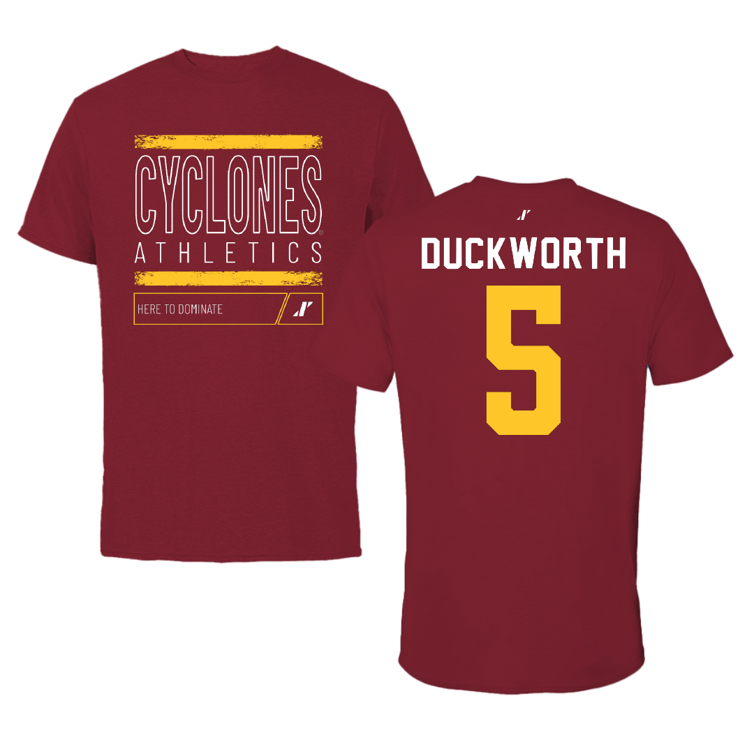 Iowa State University Volleyball Cardinal Dominate Tee - #5 Maya Duckworth