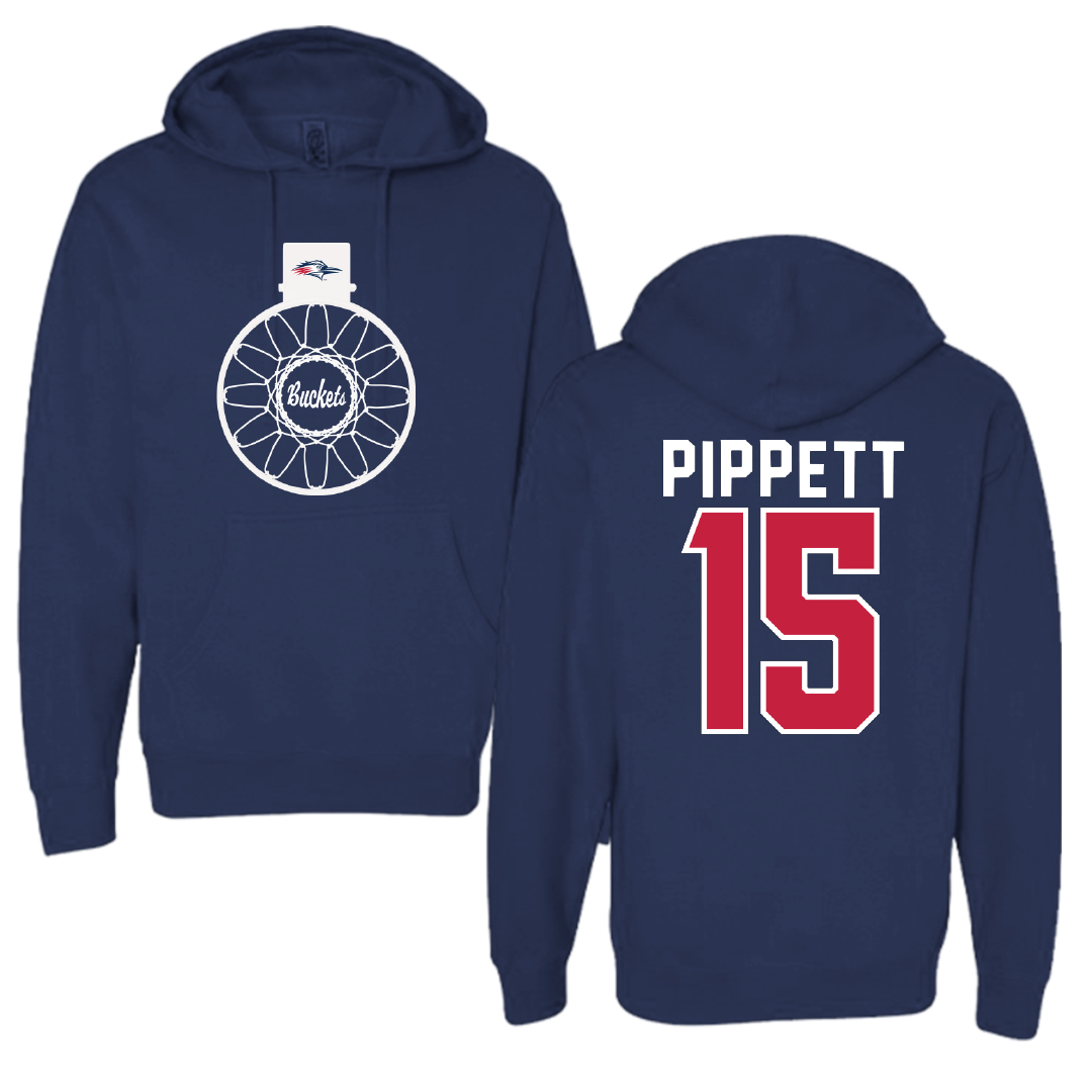 Metropolitan State University of Denver Basketball Navy Buckets Hoodie - #15 Jackie Pippett