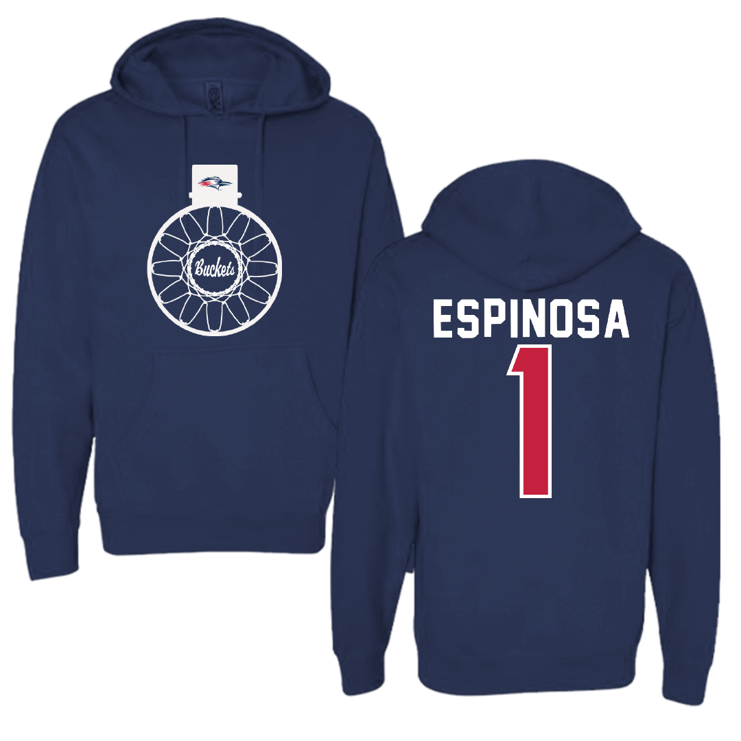 Metropolitan State University of Denver Basketball Navy Buckets Hoodie - #1 Mikylah Espinosa