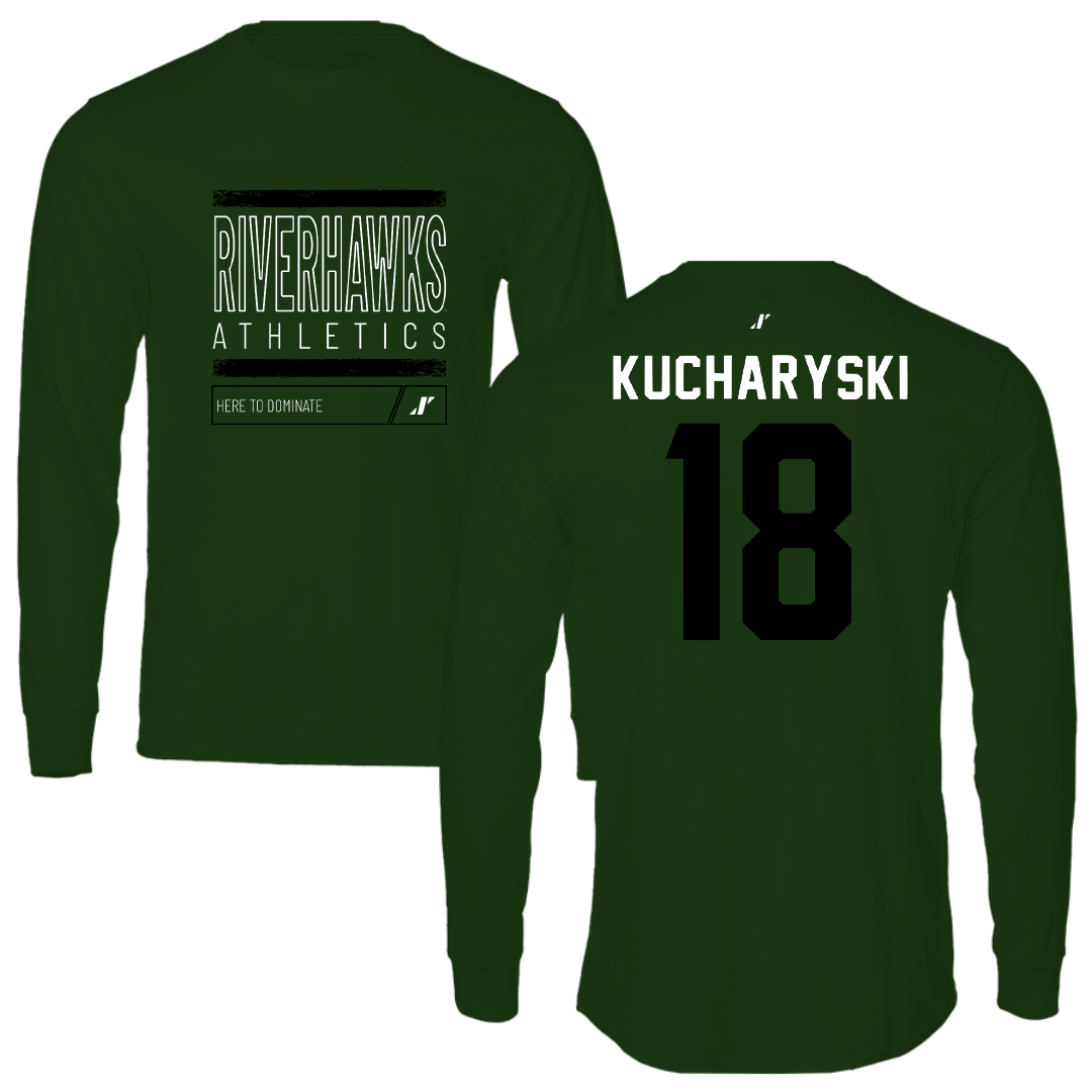 Northeastern State University Soccer Forest Green Dominate Long Sleeve - #18 Olivia Kucharyski