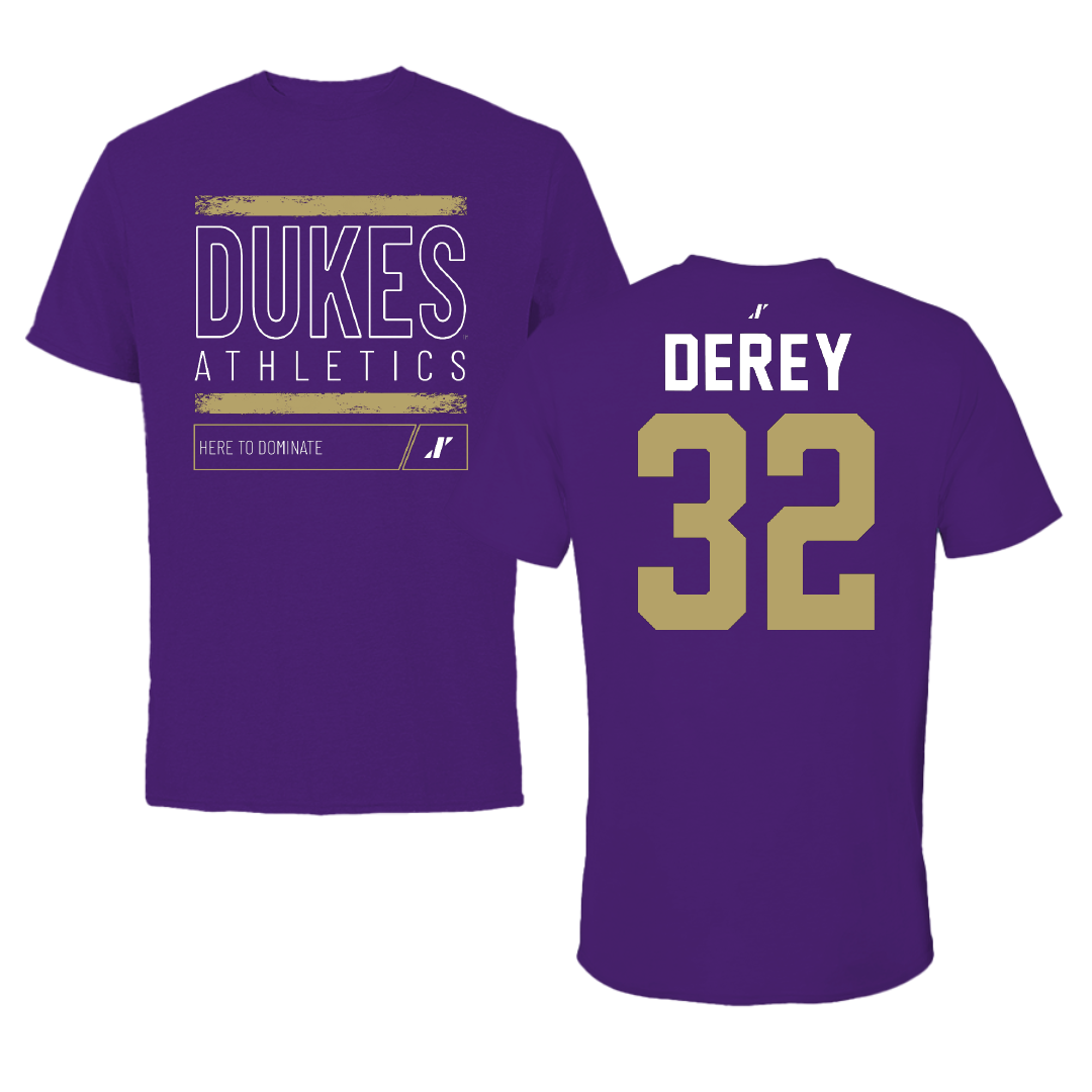 James Madison University Lacrosse Purple Dominate Tee - #32 Savannah Derey