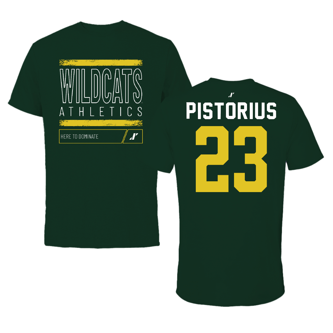 Northern Michigan University Soccer Forest Green Dominate Tee - #23 Molly Pistorius