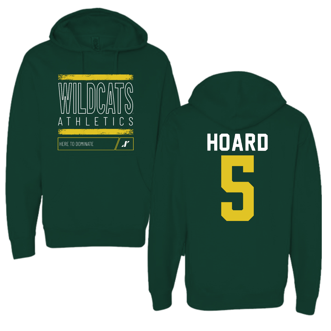Northern Michigan University Football Forest Green Dominate Hoodie - #5 Aidan Hoard