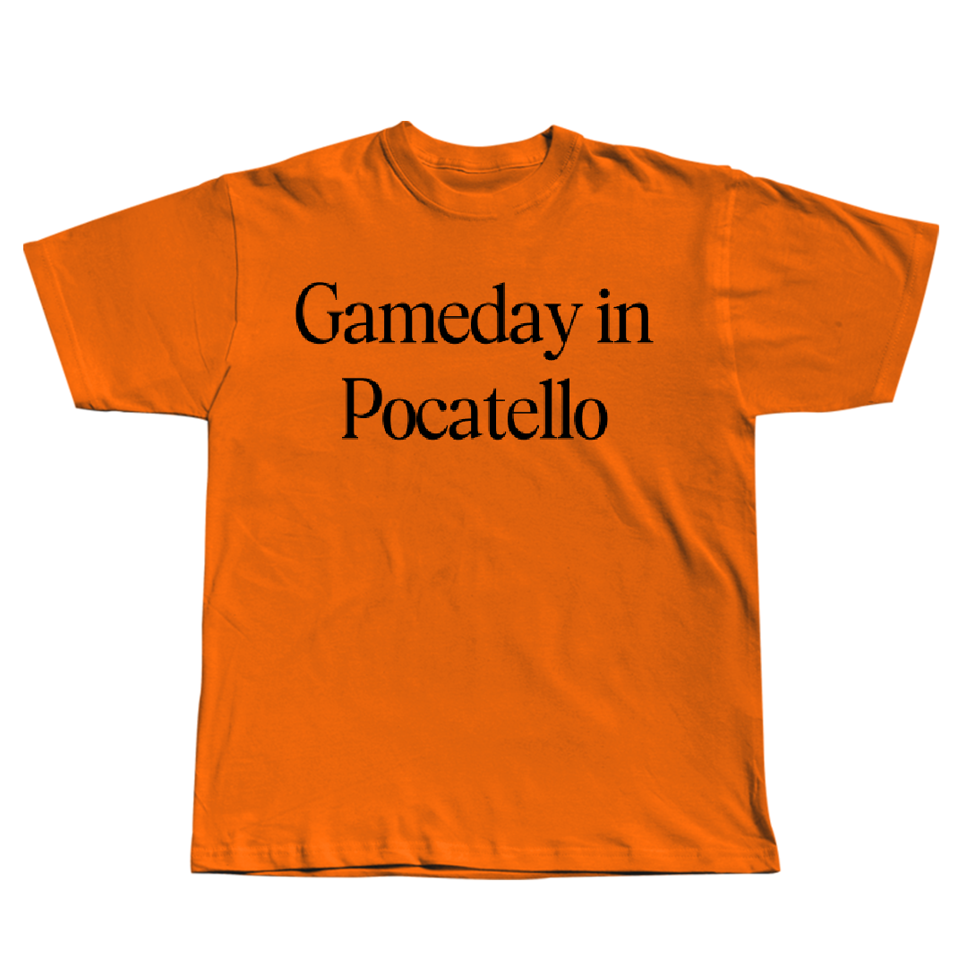 Idaho State University Basketball (W) Orange Gameday Tee - #24 Aspen Caldwell
