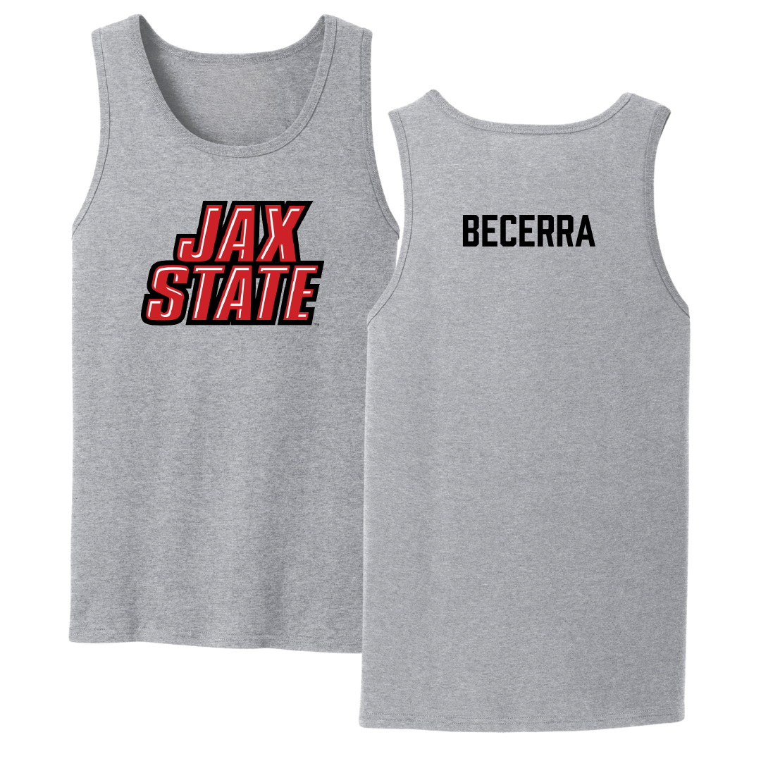 Jacksonville State University TF and XC Sport Gray Tank Top - Breanna Becerra