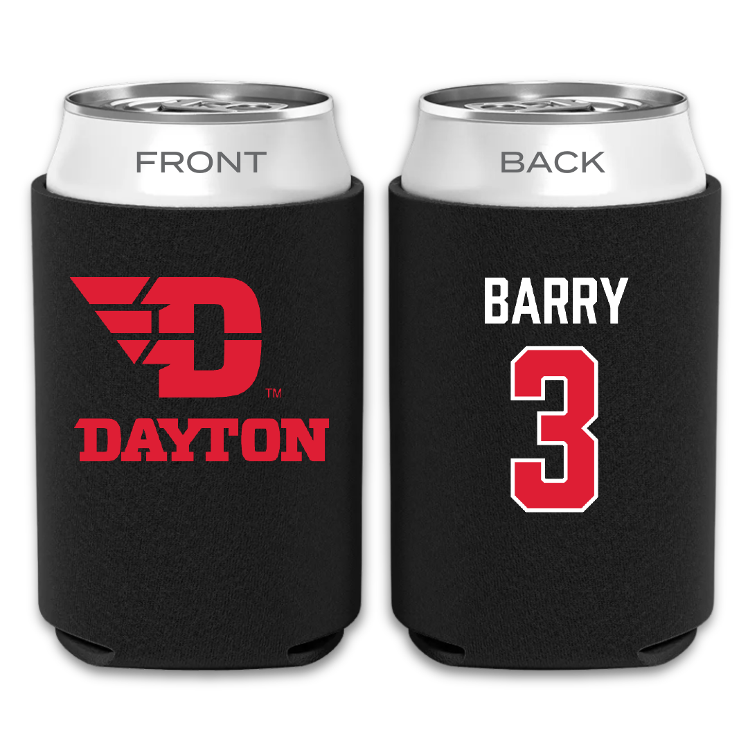 University of Dayton Volleyball Black Can Cooler - #3 Lily Barry