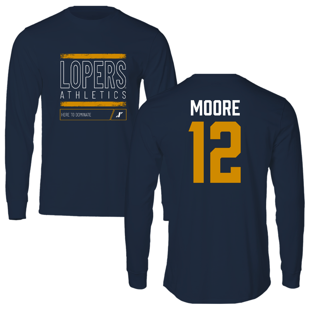 University of Nebraska at Kearney Basketball Navy Dominate Long Sleeve - #12 Samantha Moore