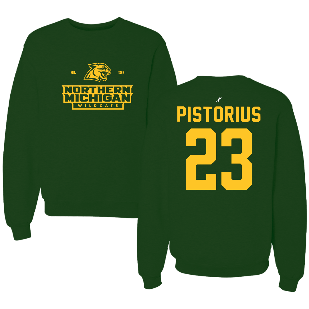 Northern Michigan University Soccer Forest Green General Crewneck - #23 Molly Pistorius