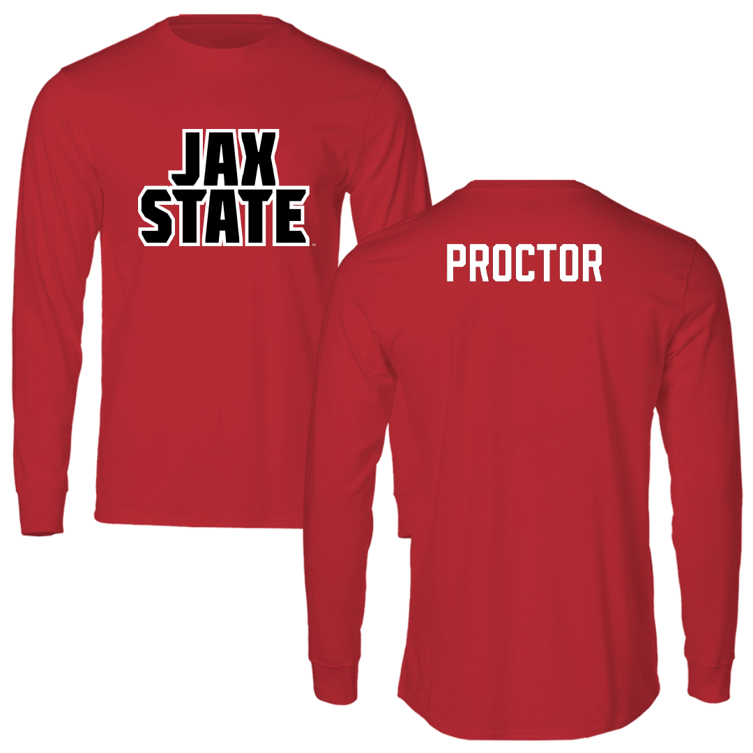 Jacksonville State University TF and XC Red Long Sleeve - JR Proctor