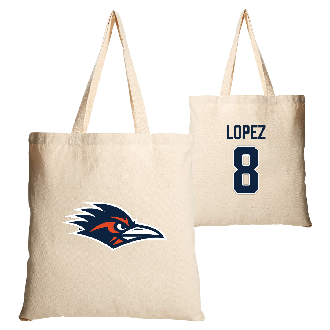 University of Texas at San Antonio Soccer Tan Canvas Tote Bag - #8 Haley Lopez