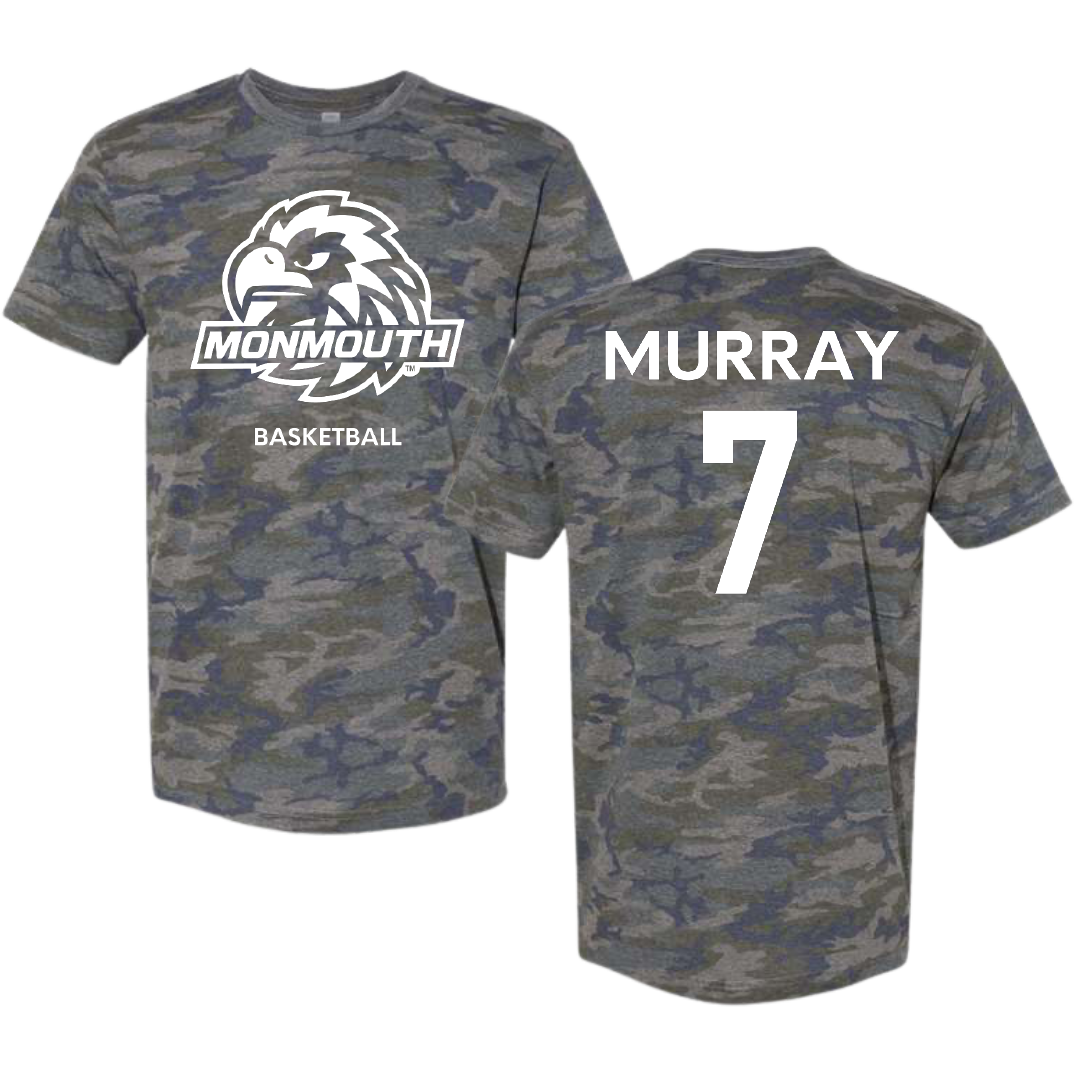 Monmouth University Basketball (W) Vintage Camo Tee - #7 Isabella Murray