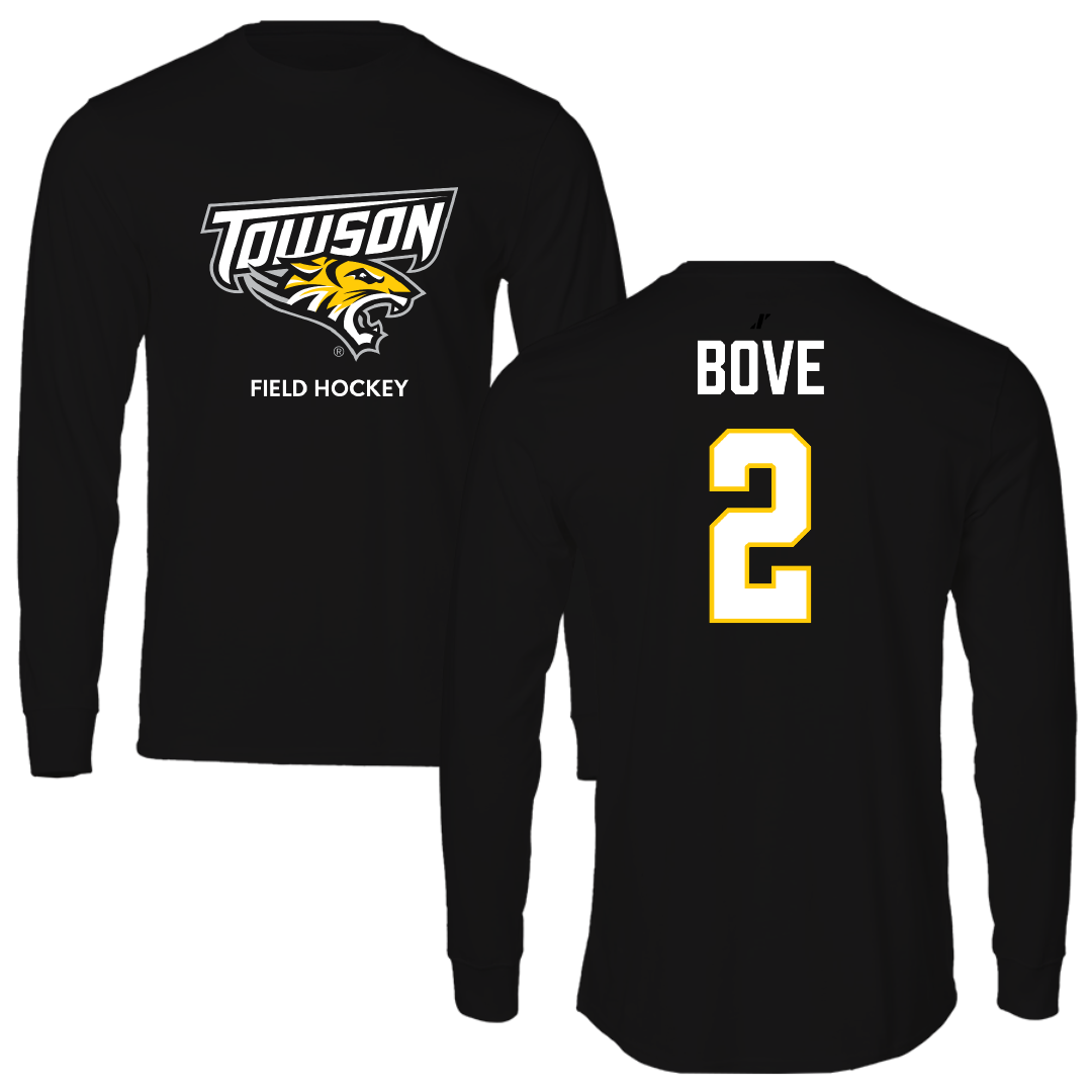 Towson University Field Hockey (W) Black Long Sleeve - #2 Lexi Bove