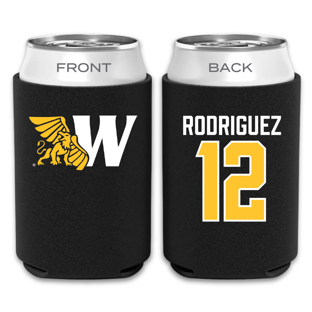Missouri Western State University Baseball Black Can Cooler - #12 Diego Rodriguez