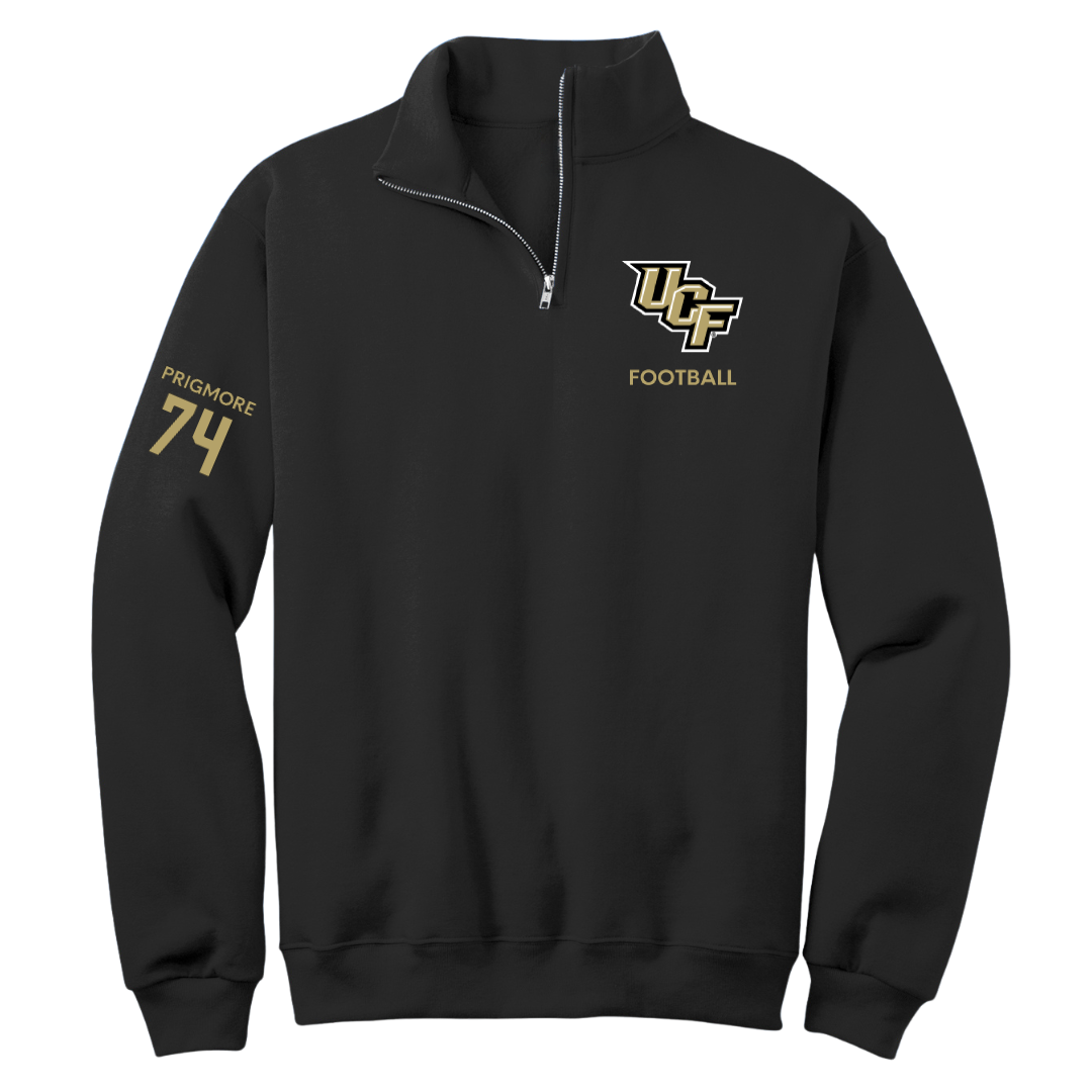 University of Central Florida Football Black Quarter-Zip - #74 Matthew Prigmore