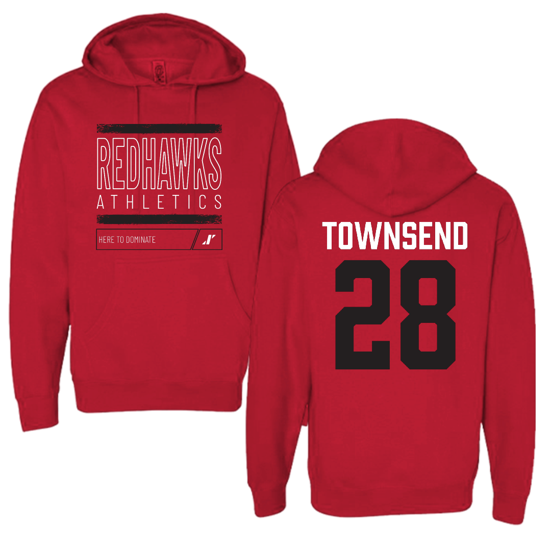 Southeast Missouri State University Football Red Dominate Hoodie - #28 Amare Townsend