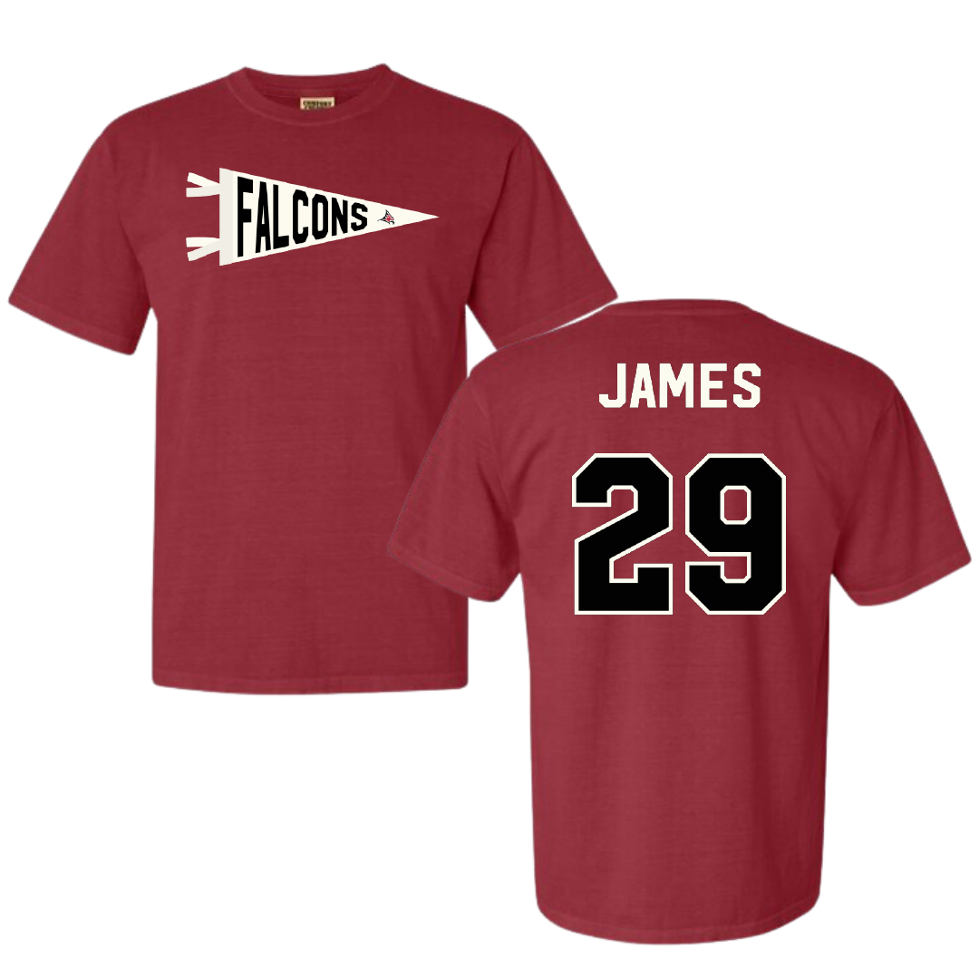 University of Wisconsin-River Falls Soccer Crimson Pennant Comfort Colors Tee - #29 Haley James