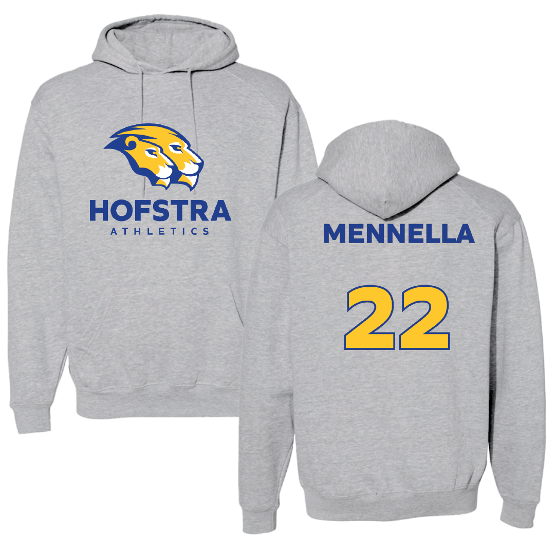 Hofstra University Lacrosse (W) Sport Gray Hoodie - #22 Nikki Mennella