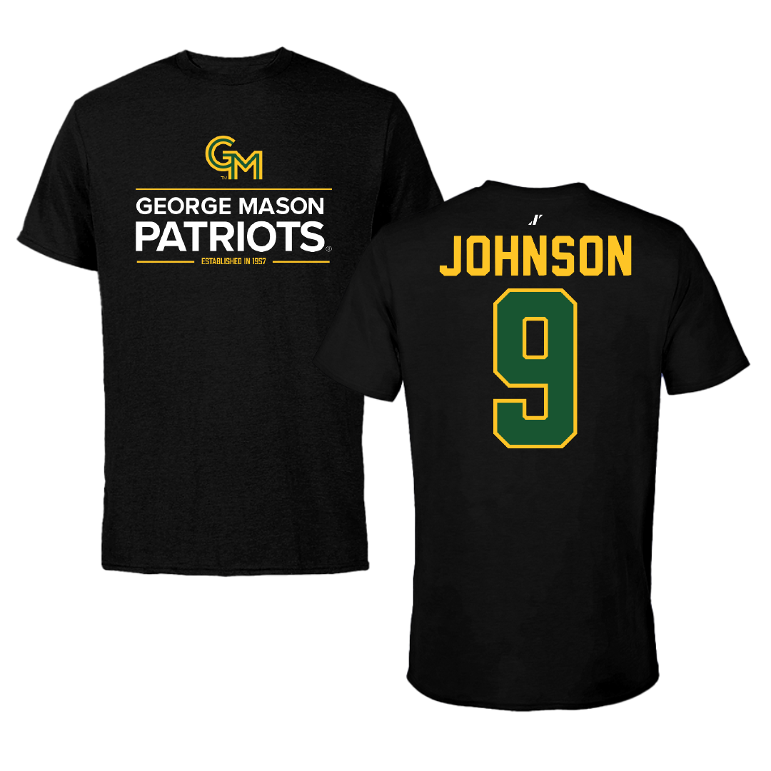 George Mason University Basketball Black General Performance Tee - #9 Kam Johnson