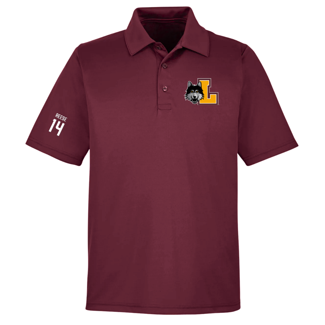 Loyola University-Chicago Basketball (M) Maroon Polo - #14 Caleb Reese