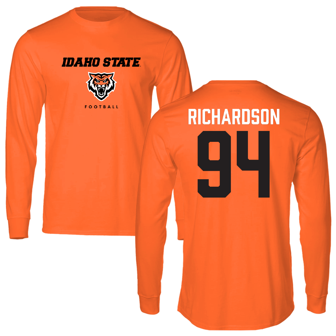 Idaho State University Football Orange Long Sleeve - #94 Malik Richardson