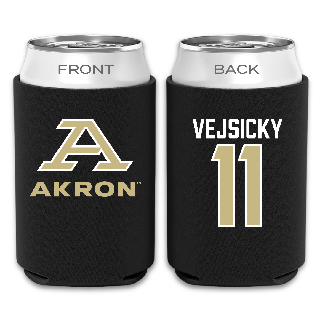 University of Akron Basketball Black Can Cooler - #11 Maddie Vejsicky