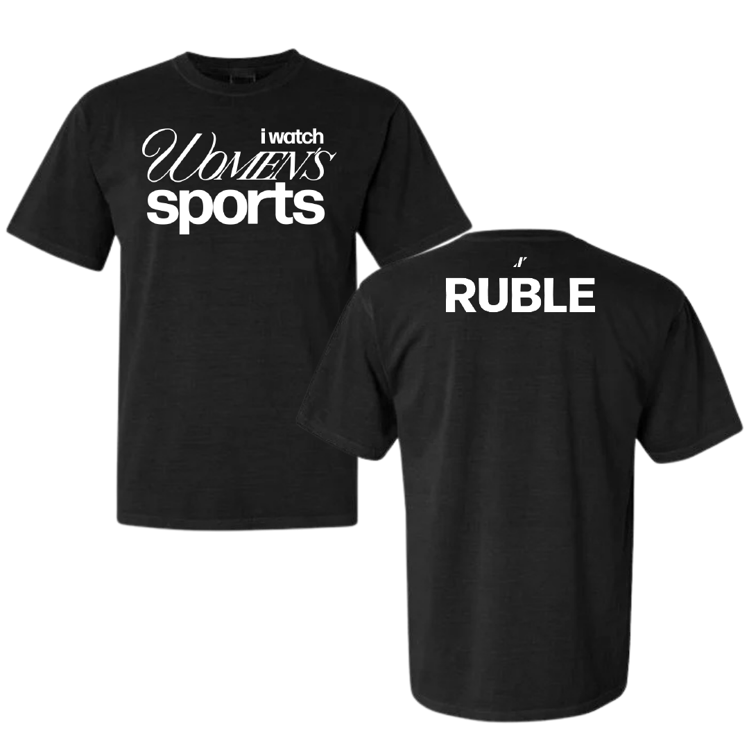 University of Idaho Swimming & Diving Black WHM Comfort Colors Tee - Grace Ruble