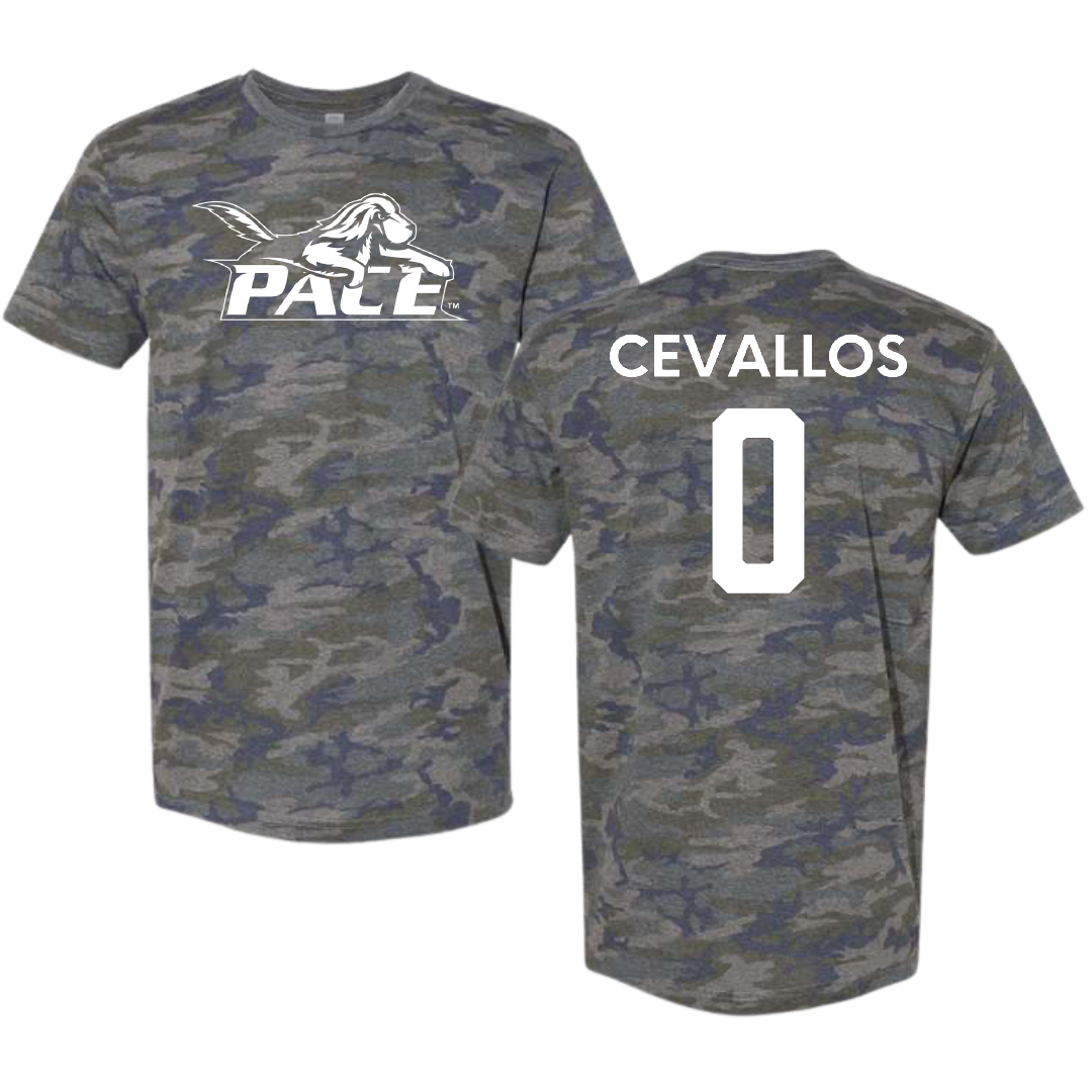 Pace University Basketball (W) Vintage Camo Tee - #0 Ciera Cevallos