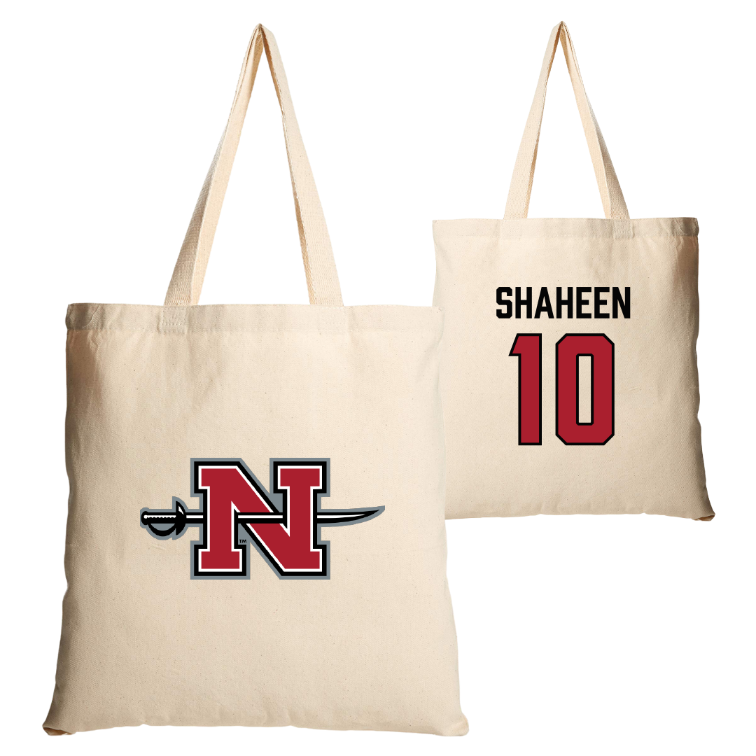 Nicholls State University Football Tan Canvas Tote Bag - #10 Hayden Shaheen