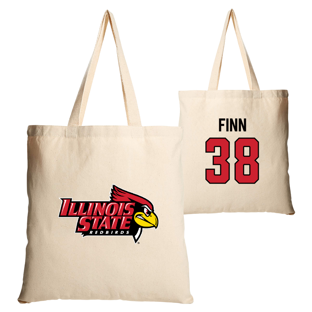 Illinois State University Baseball Tan Canvas Tote Bag - #38 Jack Finn