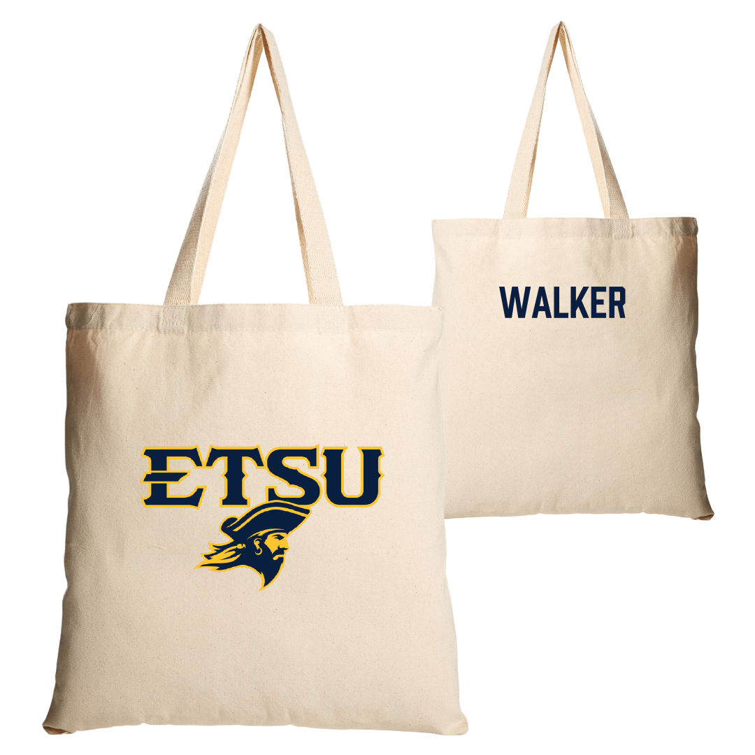East Tennessee State University Triathlon Tan Canvas Tote Bag - Taylor Walker