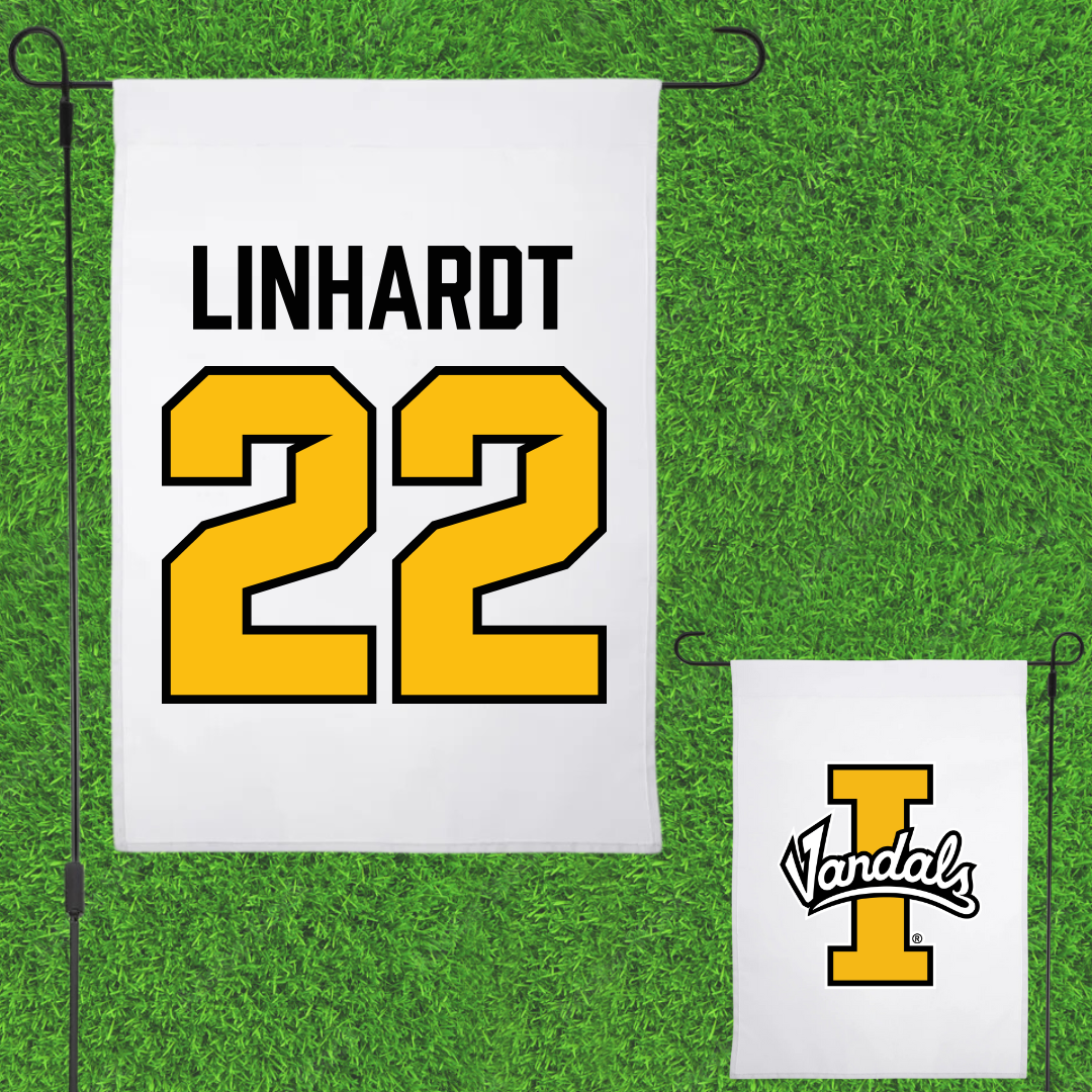 University of Idaho Basketball White Garden Flag - #22 Tyler Linhardt
