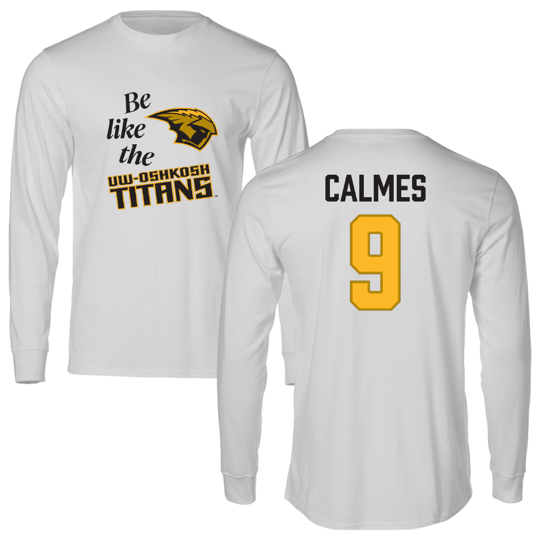 University of Wisconsin-Oshkosh Softball Light Gray Be Like Us Long Sleeve - #9 Skyler Calmes