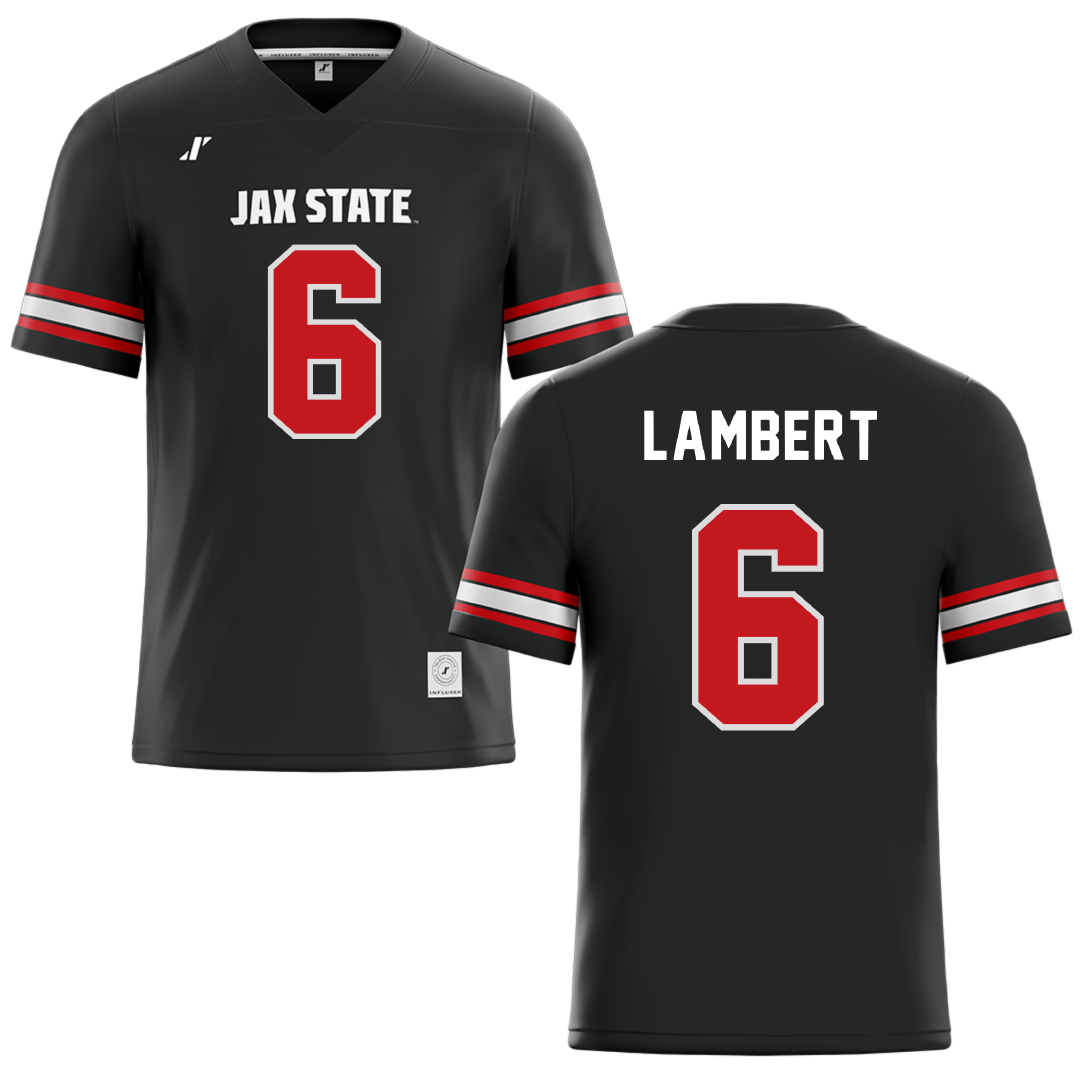 Jacksonville State University Black Football Jersey - #6 Carter Lambert