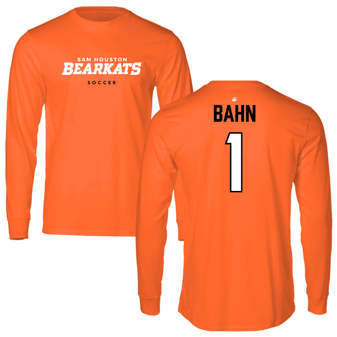 Sam Houston State University Soccer Orange Long Sleeve - #1 Katie Bahn