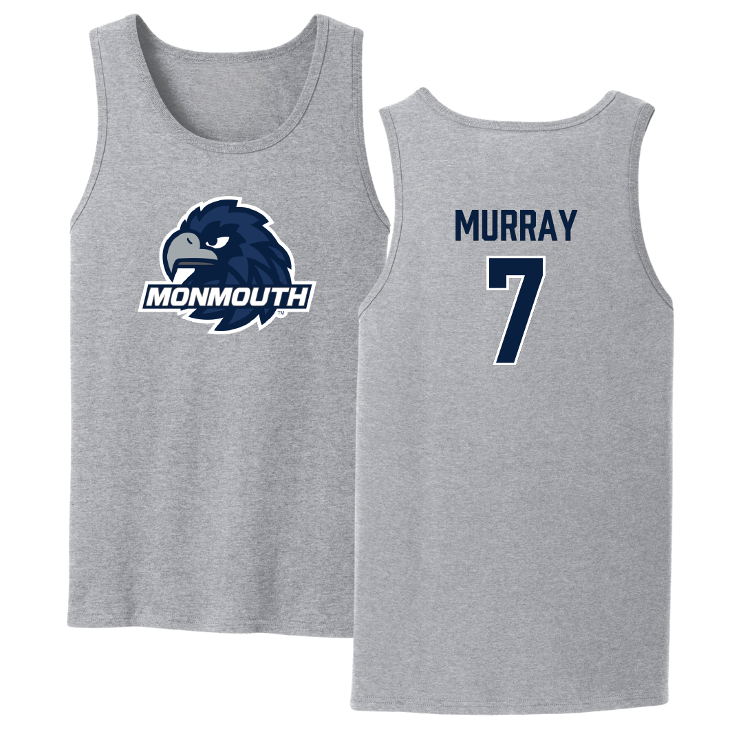 Monmouth University Basketball Sport Gray Tank Top - #7 Isabella Murray