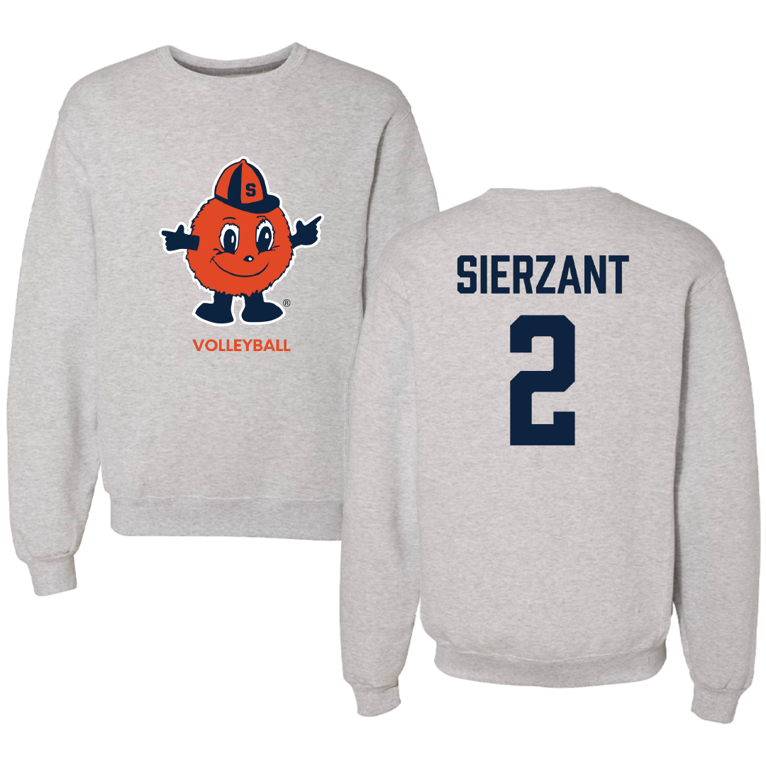 Syracuse University Volleyball (W) Light Gray Crewneck - #2 Veronica Sierzant