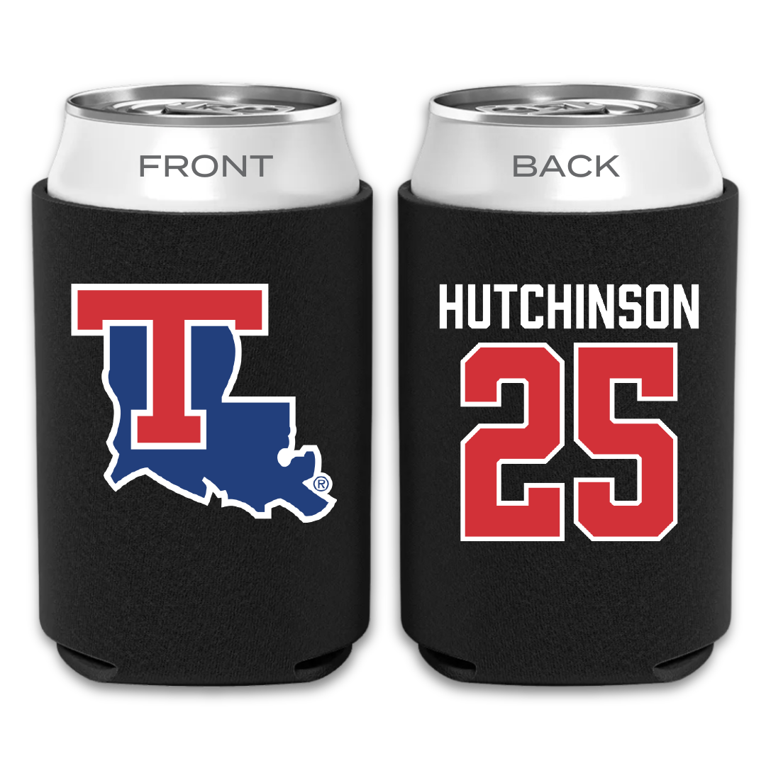 Louisiana Tech University Softball Black Can Cooler - #25 Emma Hutchinson