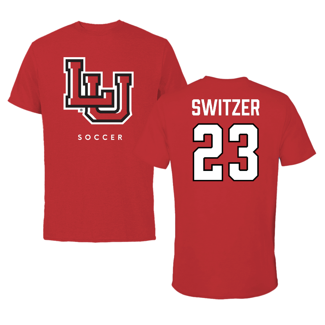 Lamar University Soccer Red Tee - #23 Anneliese Switzer