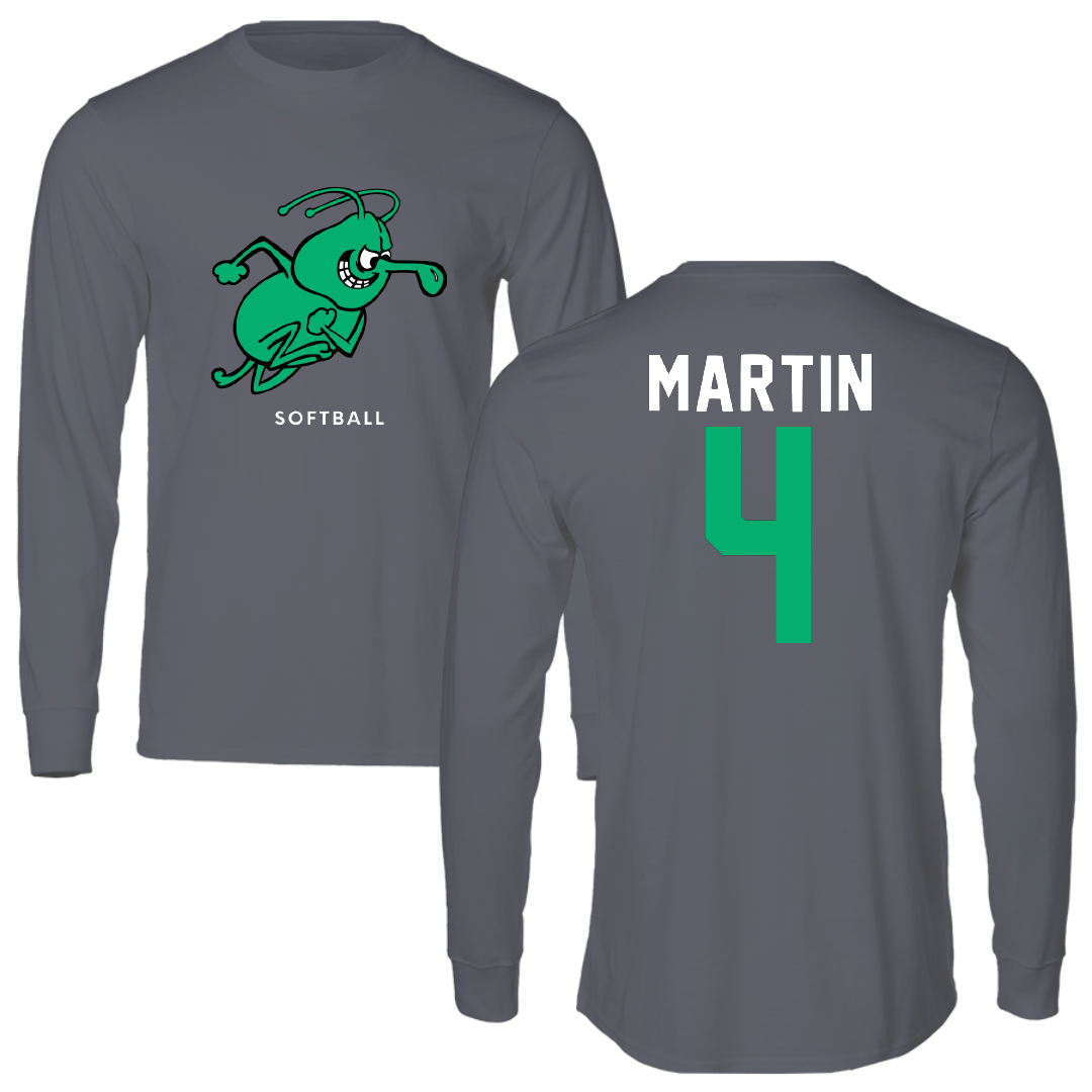 University of Arkansas-Monticello Softball Dark Gray Long Sleeve - #4 Makenzie Martin