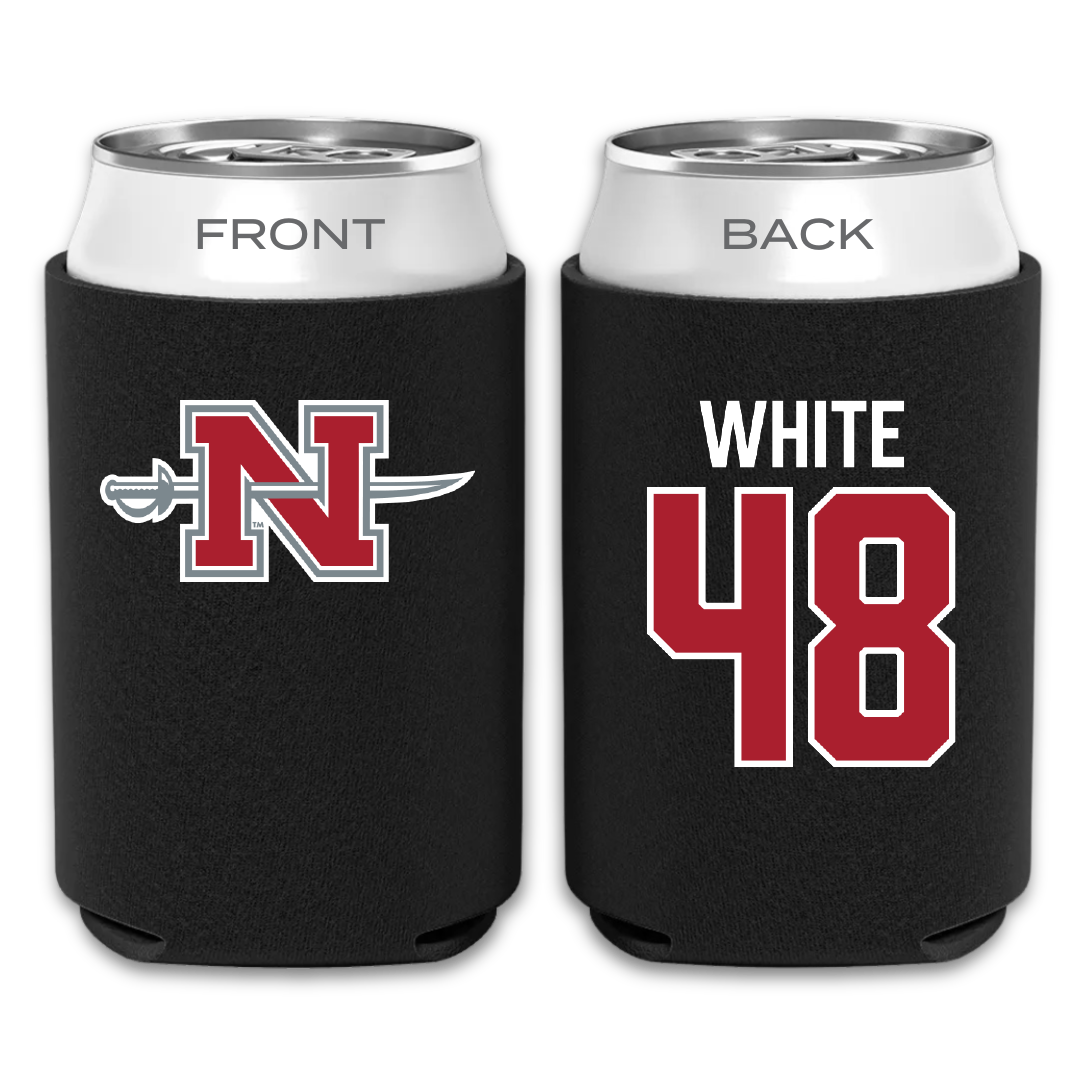 Nicholls State University Football Black Can Cooler - #48 Scott White