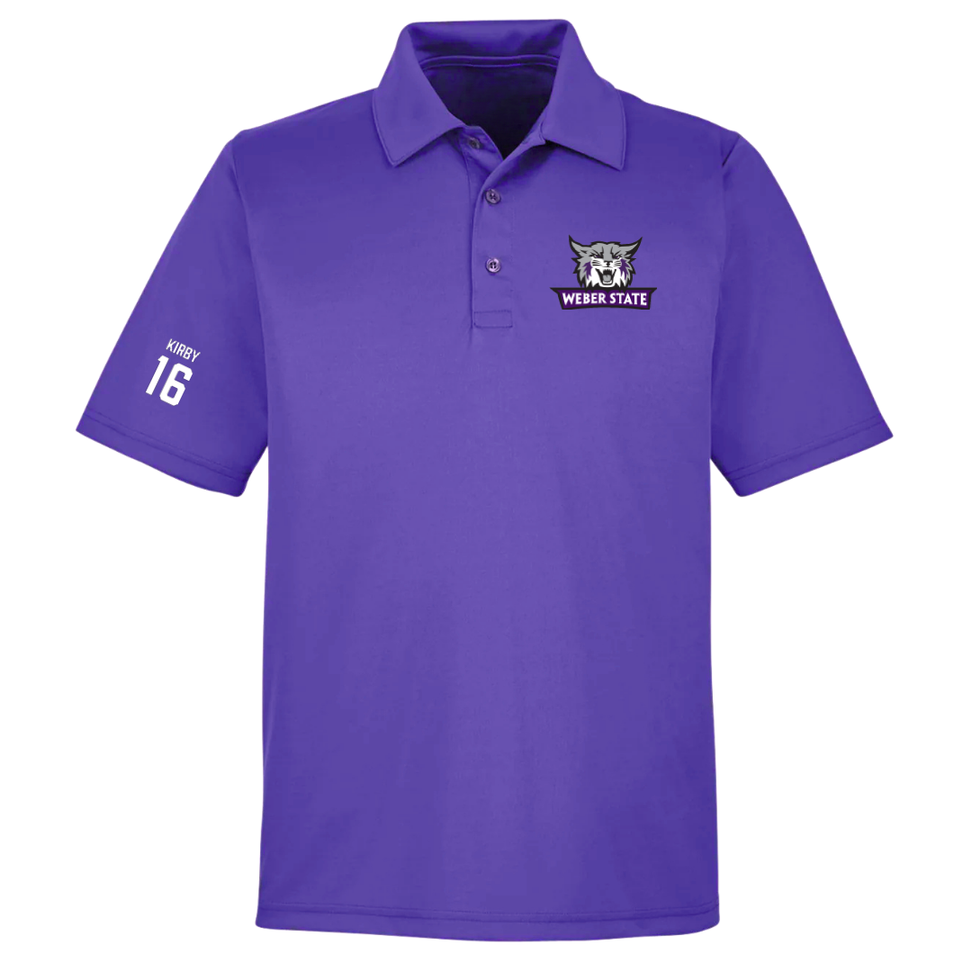 Weber State University Soccer (W) Purple Polo - #16 Grace Kirby
