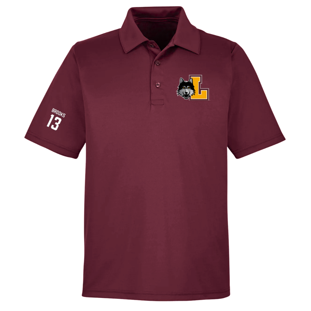 Loyola University-Chicago Volleyball (M) Maroon Polo - #13 Colton Brooks