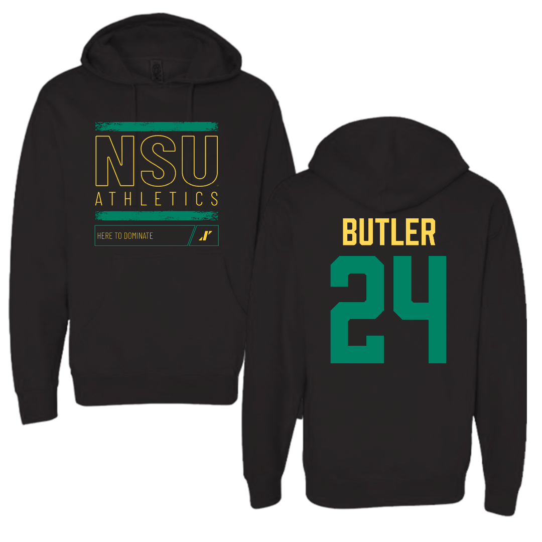 Norfolk State University Football Black Dominate Hoodie - #24 Chris Butler