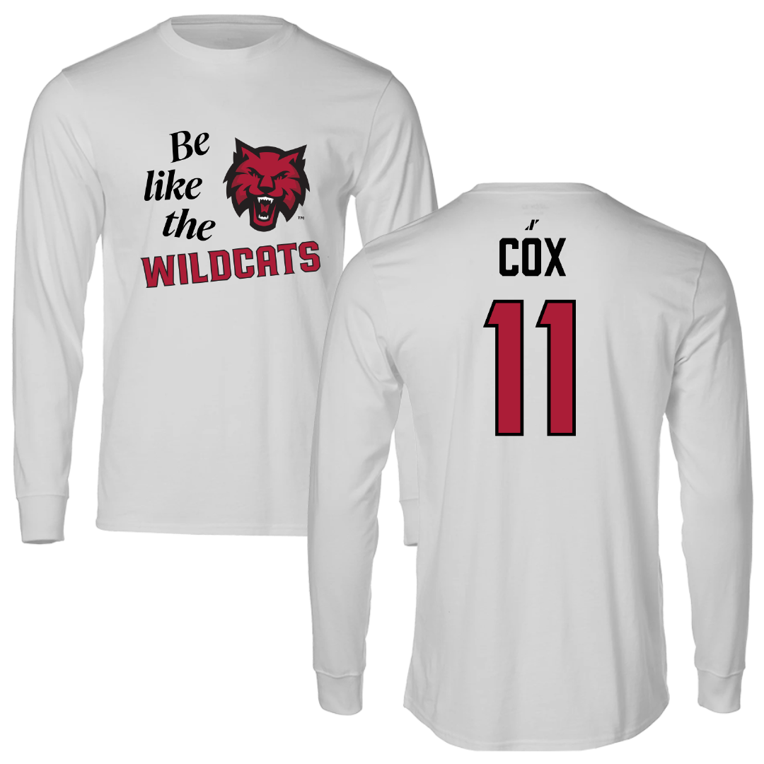 Central Washington University Volleyball Light Gray Be Like Us Performance Long Sleeve - #11 Lacy Cox