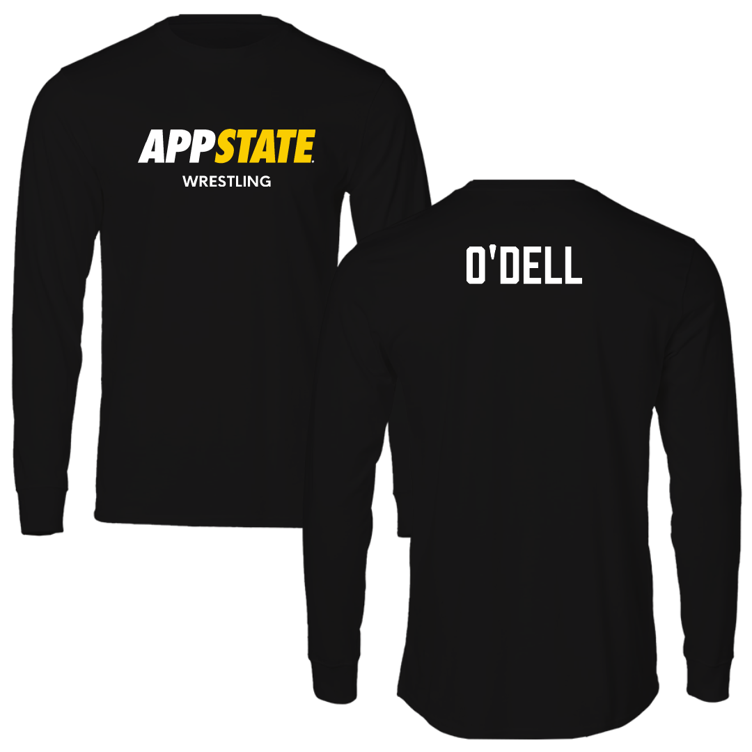 Appalachian State University Wrestling (M) Black Block Performance Long Sleeve - Kailan O'Dell